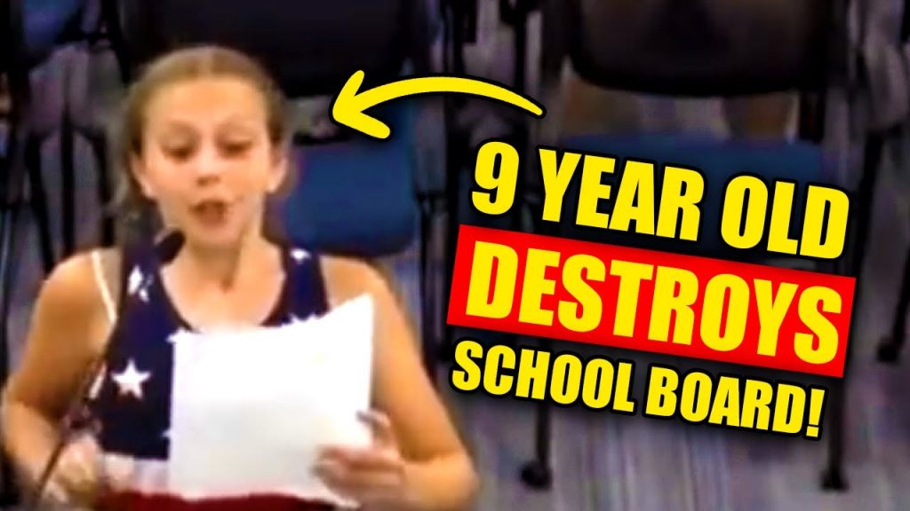 9 Year Old Girl Leaves Woke School Board Speechless!!!