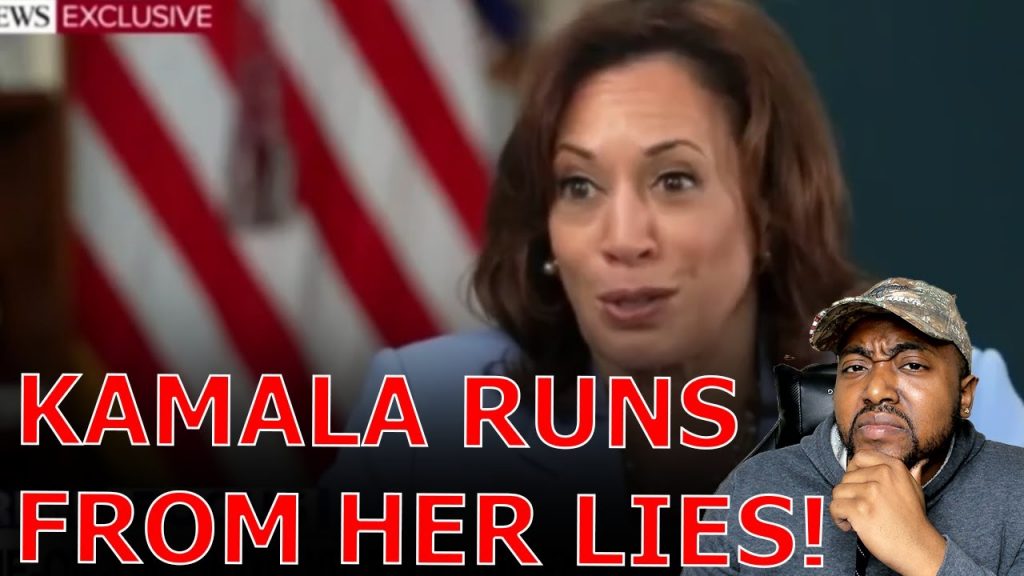 Kamala Harris Confronted To Her Face With WORST Polls In History Then Runs Away From Slavery Debate!