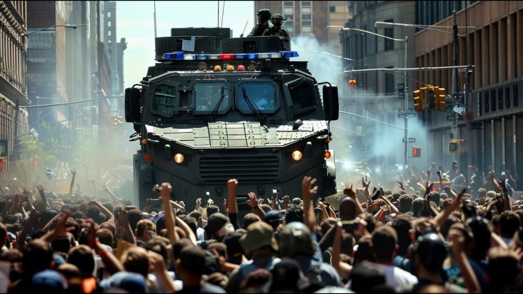 It Begins… Army Tanks Clear “Peaceful” NYC Protests