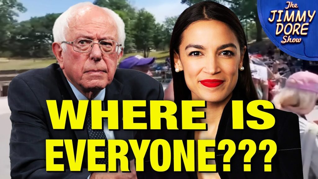 No One Shows Up For AOC & Bernie Rally!