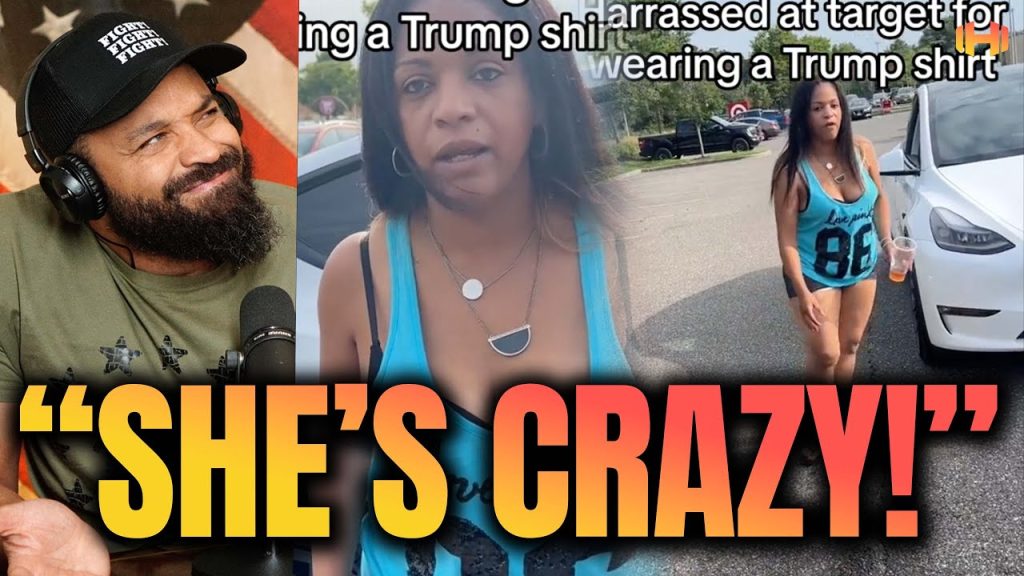 Crazy Black Woman Goes After Man Wearing Trump Shirt At Target