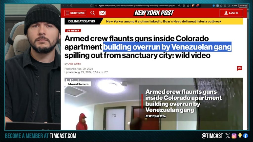 Armed Illegal Immigrant Gang TAKES OVER Apartments, Locals FLEE Failed Democrat Policy | TimcastNews