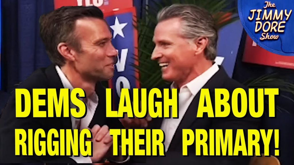 Gavin Newsom  LAUGHS About Dems Rigging Their Primary & Installing Kamala!