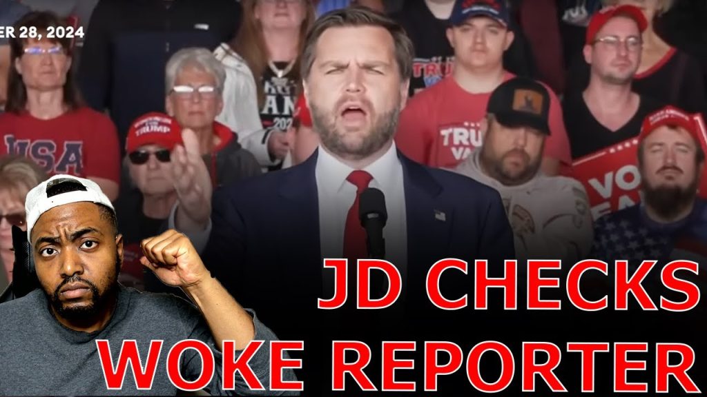 Crowd ERUPTS In Applause After JD Vance CHECKS WOKE Reporter Crying About Trump MSG Rally!