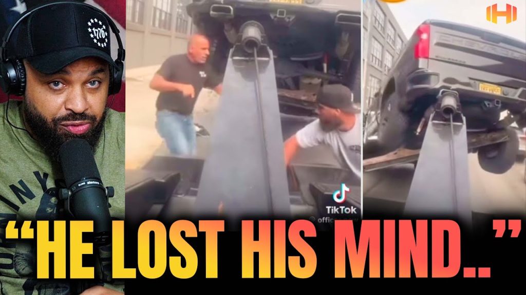 Guy Tries to STEAL his TRUCK back from REPO MAN Then This Happens