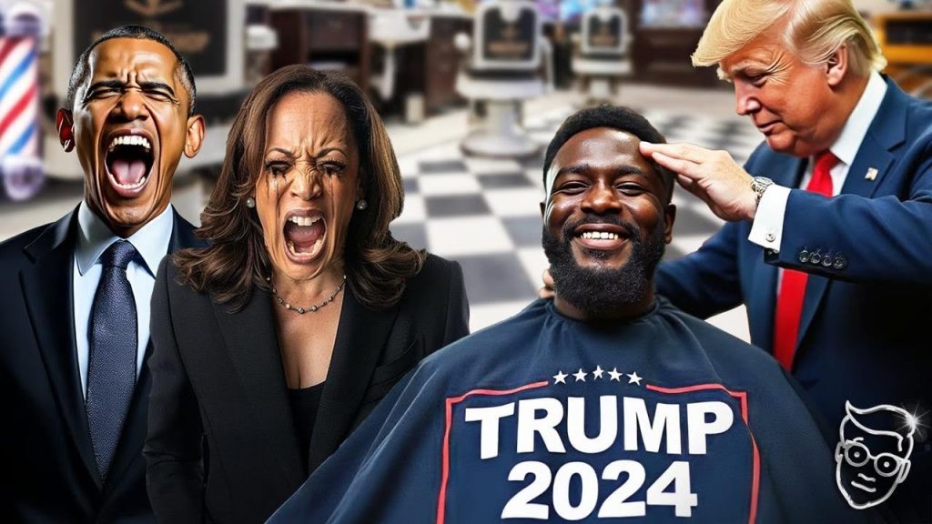 Trump Strolls Into A Black BRONX Barbershop, Asks For A Haircut as Customers ROAR | Aura Unmatched