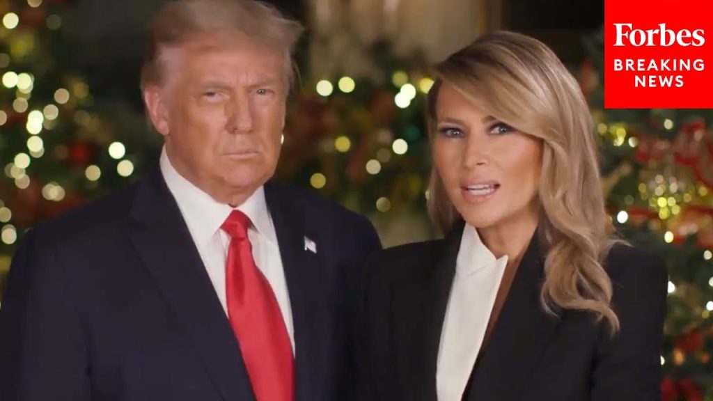 SUPERCUT: President Trump And First Lady Melania Trump Share Christmas Messages In First Term