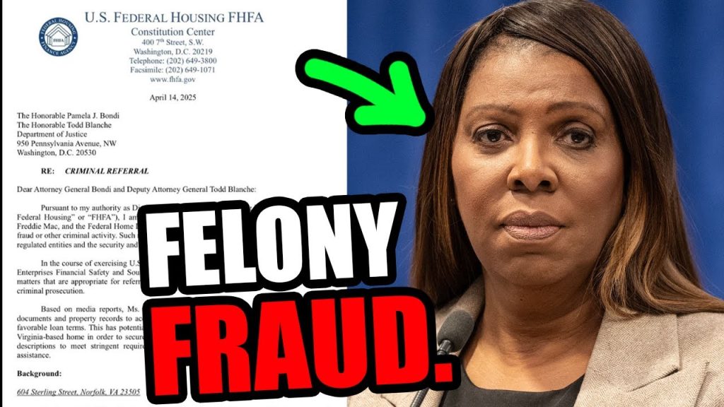 Letitia James is going to PRISON.