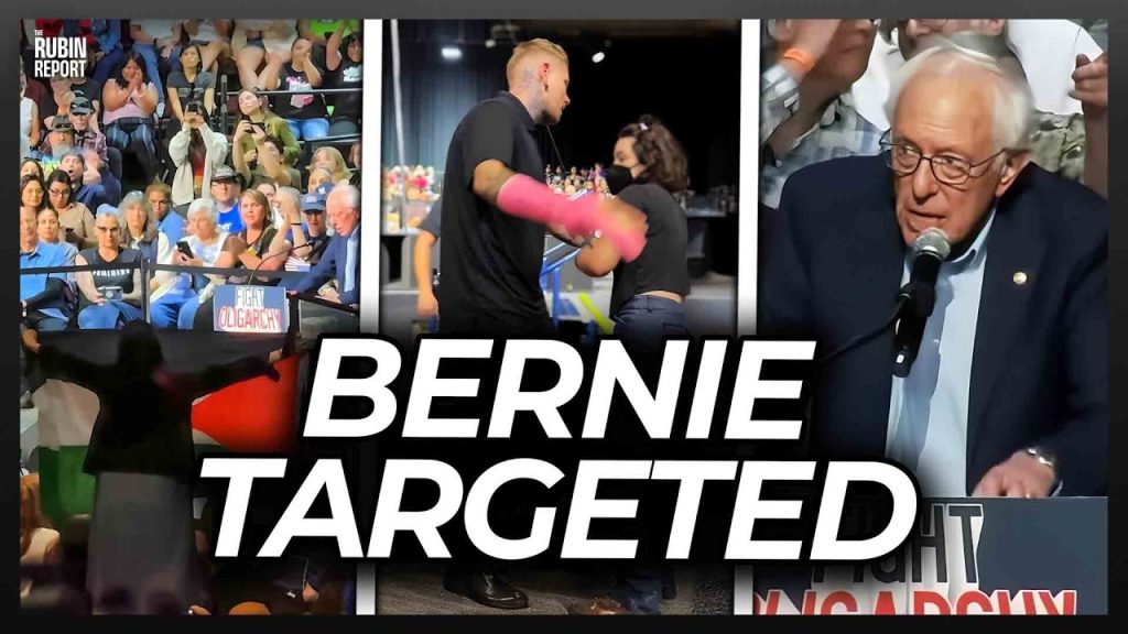 Watch Bernie Desperately Looking for Help Once Protests Start
