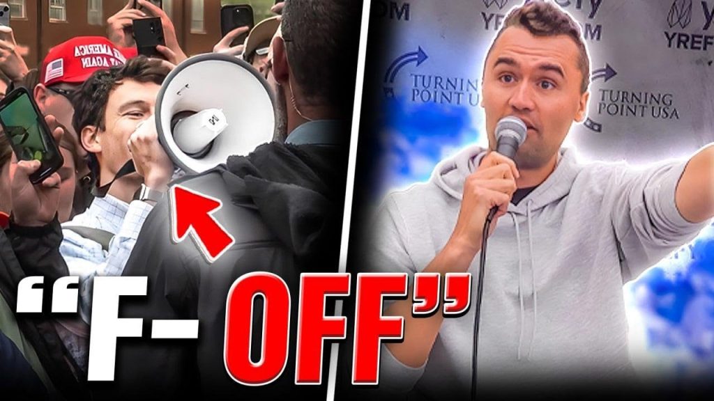 Charlie Kirk Faces the Final Boss of College Leftists