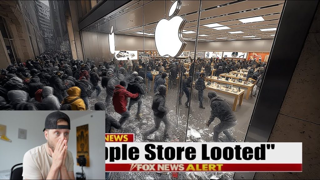 Looters ‘Clear Out’ the Apple Store… as LA Collapses