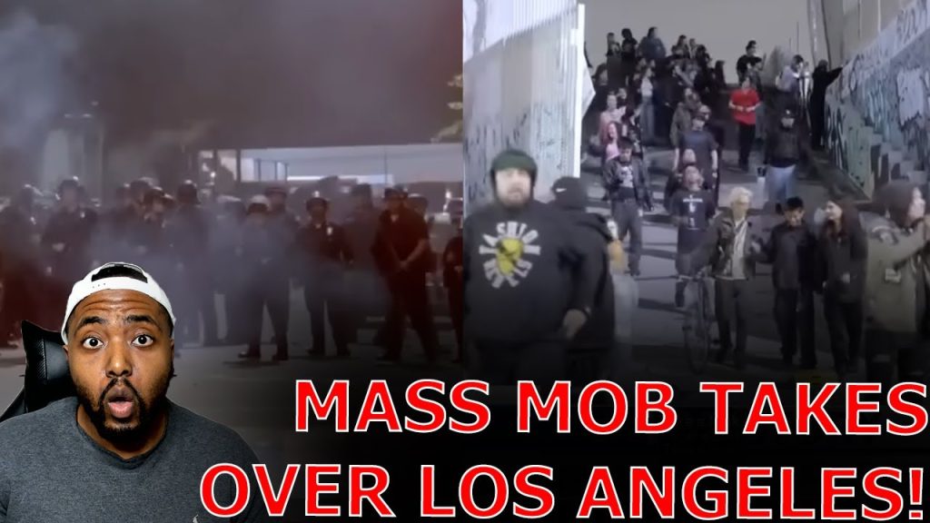 MASS MOB TAKES OVER Downtown Los Angeles As City PANICS Over BUDGET Crisis Causing Police SHORTAGE!