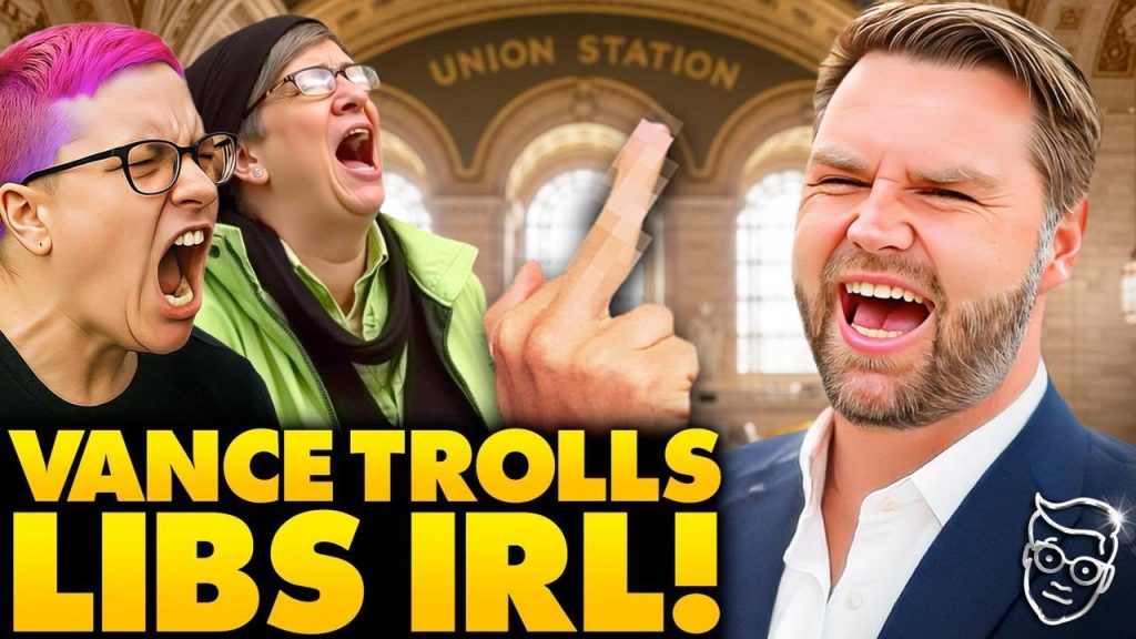 JD Vance Shows Up To a JD Vance Protest to LIVE Troll SEETHING Libs to Their FACES As they SCREAM