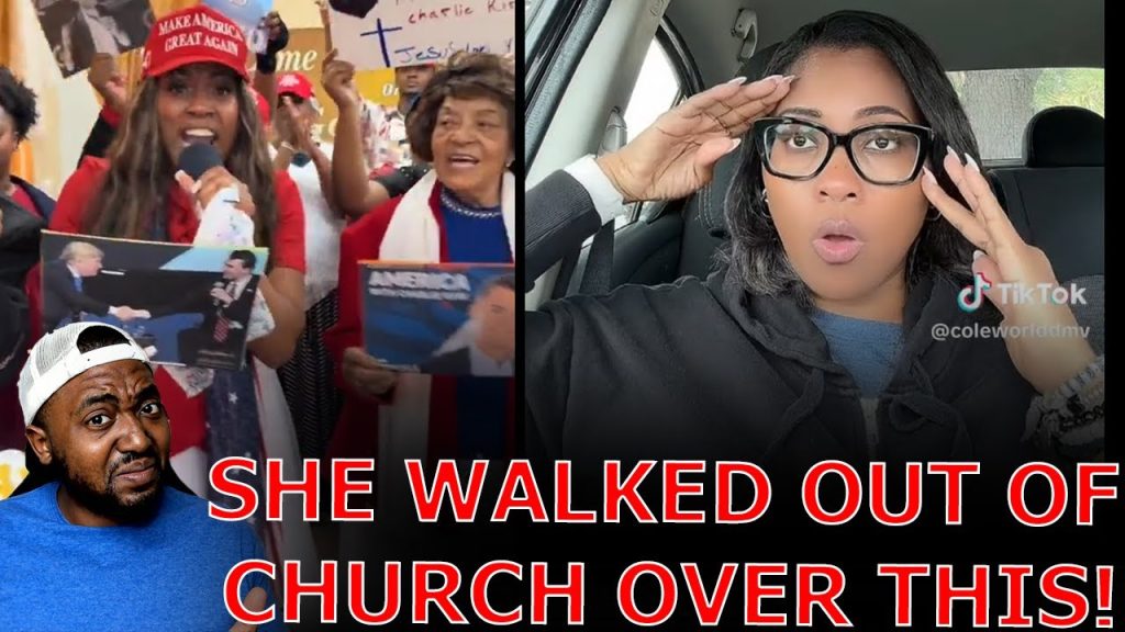 Liberal Black Woman On Verge Of Tears WALKS OUT Church Over Pastor Supporting Charlie Kirk!