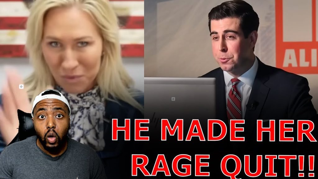 Marjorie Taylor Greene STORMS OFF Interview After Reporter Confronts Her Hypocrisy Attacking Trump!