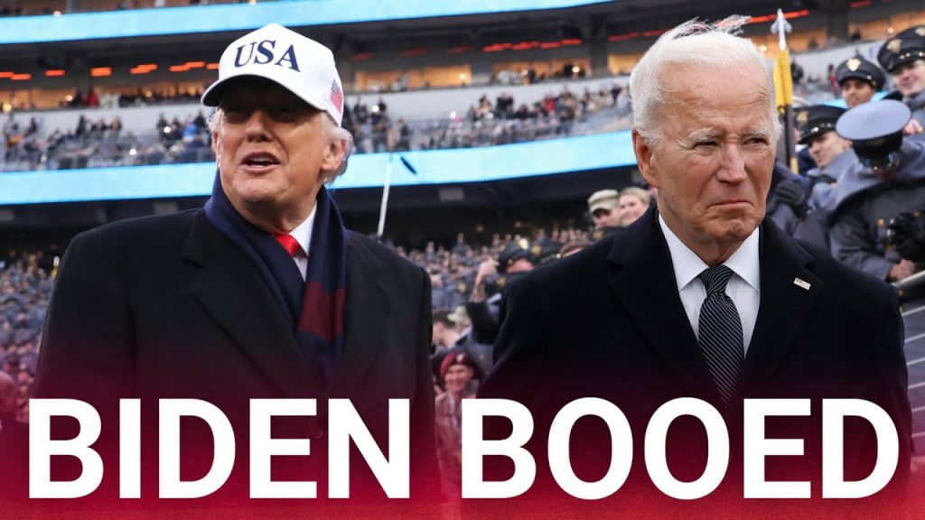 Joe Biden roasted for appearing ‘lost’ at NFL game as crowd roars for Donald Trump