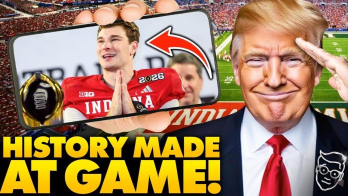 Trump SHOCKS Stadium: Walks Out to ROARS At National Championship as Winning QB Praises Jesus Christ