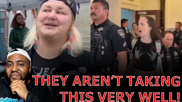 WOKE LGBTQ Activists ARRESTED After INVADING Republican Governor Office For BANNING Pride Flag!