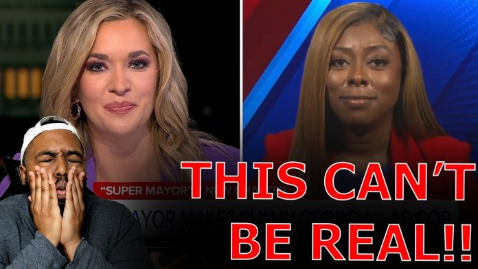 News Anchor ALMOST BURSTS INTO LAUGHTER As Ghetto Super Mayor Explains Why She Is A Republican!