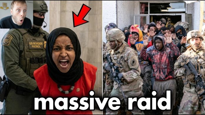 Ilhan Omar Shouts "I'M INNOCENT"... as Trump RAIDS HER HEADQUARTERS