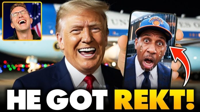 Trump Just ENDED Stephen A Smith's 2028 Presidential Run After NBA Finals KNOCKOUT in NY Knicks Game