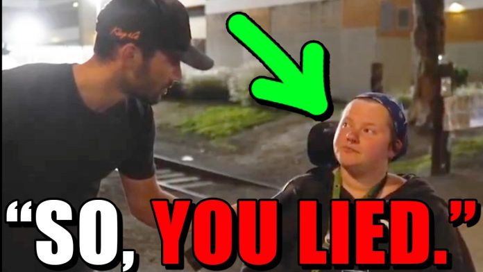 He caught her in a DIRECT LIE.
