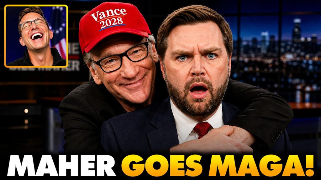 JD Vance Walks On Bill Maher’s Show | Audience GASPS as Bill Makes On-Air ENDORSEMENT of JD For 2028