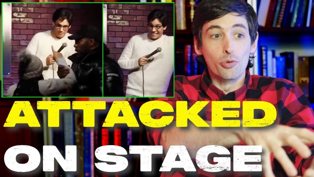 Leftist Tries to FIGHT Comedian for Joking About Kamala Harris & Black People