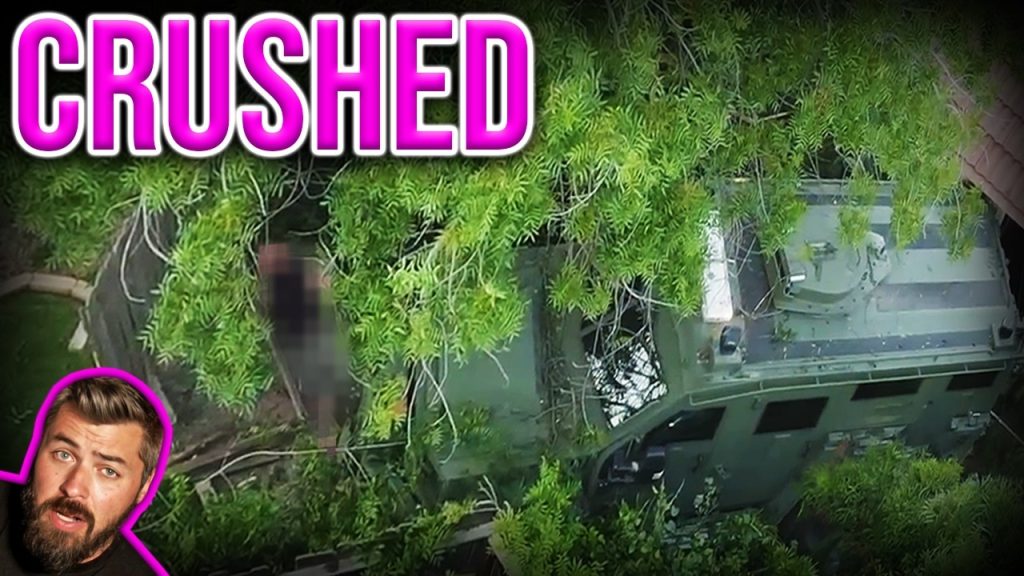 Suspect Squished By Armored Car!
