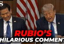Marco Rubio’s GOLF CART JOKE has Trump and the entire Cabinet LAUGHING OUT LOUD Marco Rubio's GOLF CART JOKE has Trump and the entire Cabinet LAUGHING OUT LOUD