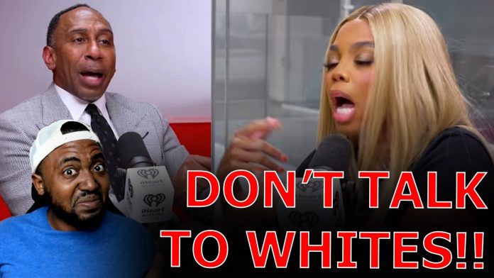Jemele Hill MELTSDOWN Over Stephen A Smith REFUSING TO STOP Being Friends White Conservatives!